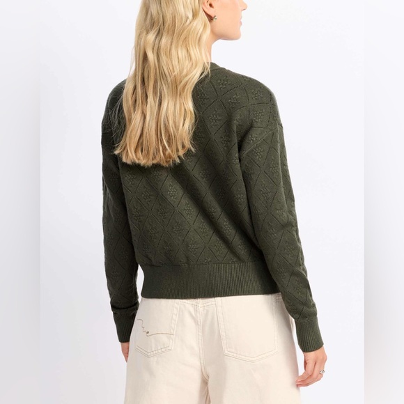 EVOLUTION BY CYRUS
Noel Pointelle Button Front Cardigan - Picture 2 of 5